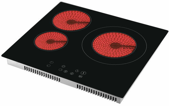 3 タッチ・コントロール調理の地帯の赤外線陶磁器の炊事道具 2000W + 1200W + 3000W