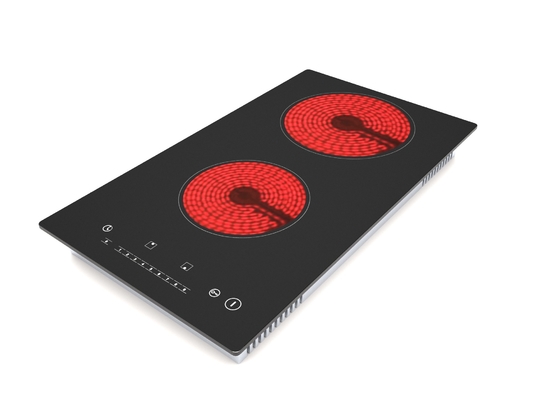 二重バーナーの陶磁器の cooktop